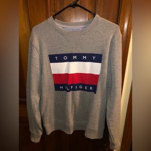 Tommy Hilfiger cotton/polyester grey sweatshirt men’s medium